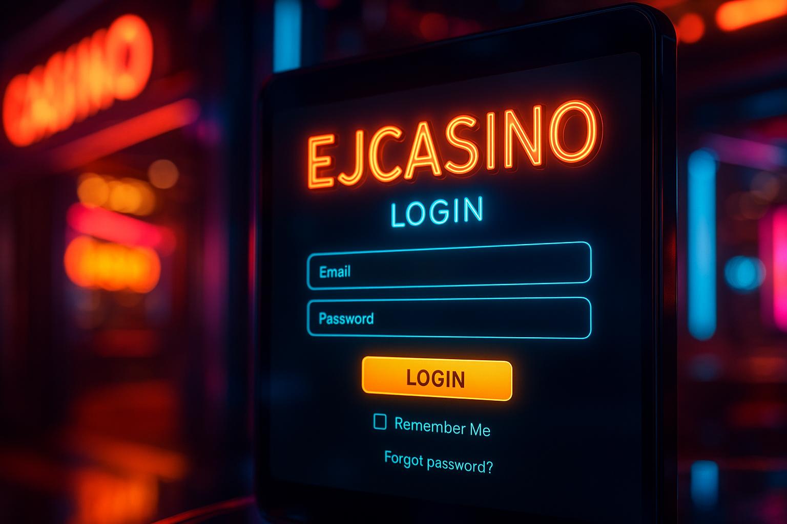 Criar uma nova Conta no plataforma EJCASINO